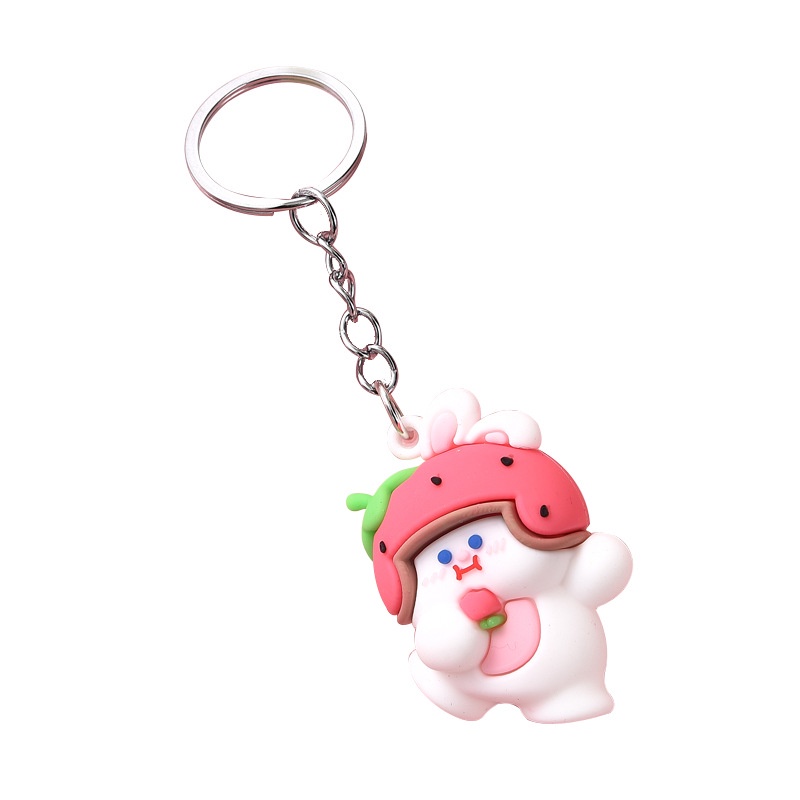 Móc Khóa Hình Thỏ Hoạt Hình Dễ Thương