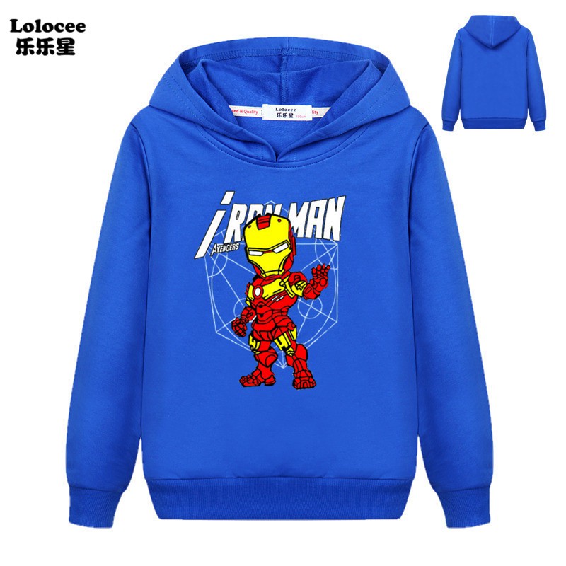 MARVEL Áo Hoodies Phong Cách Iron Man Cá Tính Cho Nam