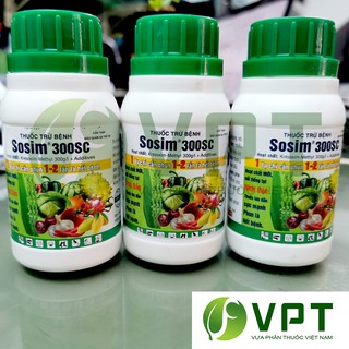 SOSIM 300SC – THUỐC TRỪ BÊNH PHỔ RỘNG chai 100ml