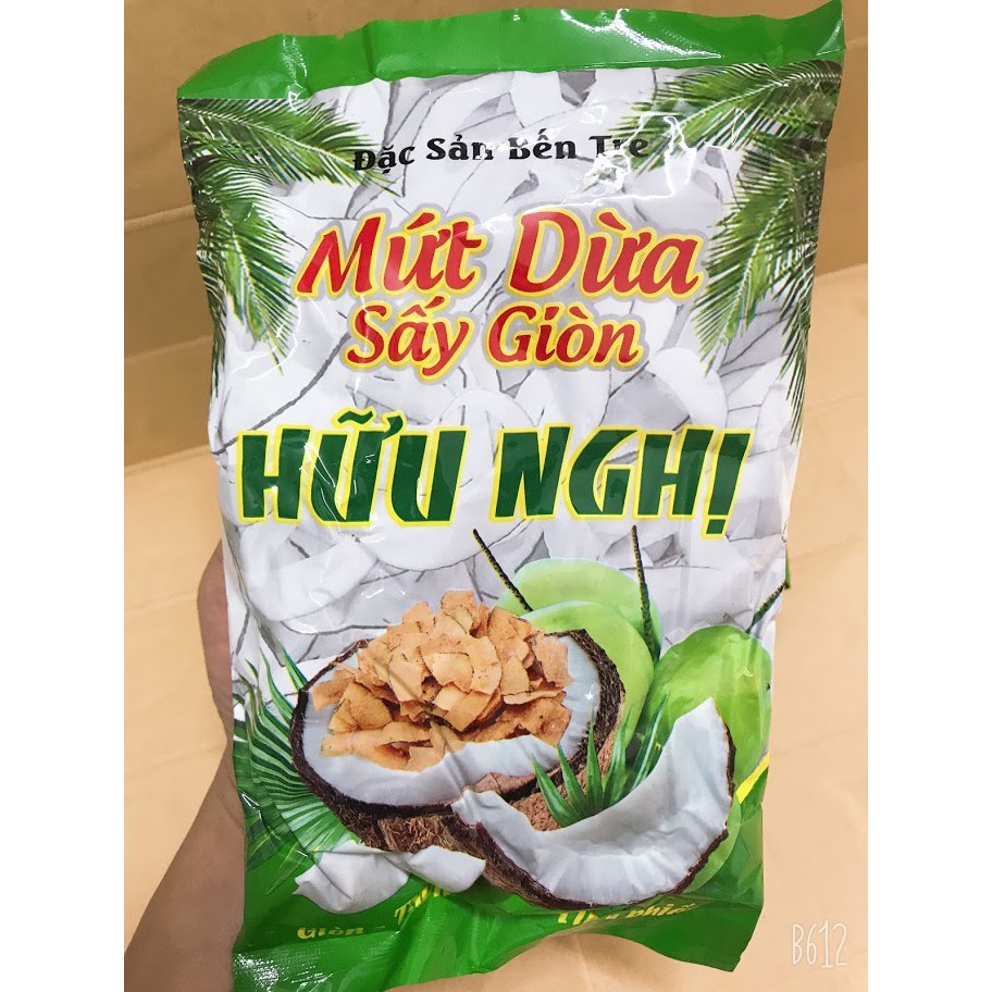 Dừa Sấy Giòn Hữu Nghị đặc sản Bến Tre ( Gói 275gr )