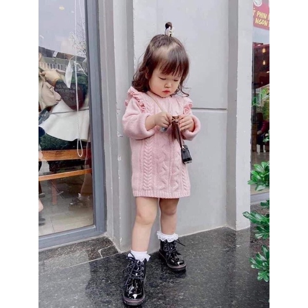 áo len hồng hm cho bé