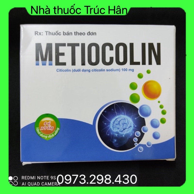 Bổ não METIOCOLIN cho người lớn và trẻ em ( hộp 20 ống)