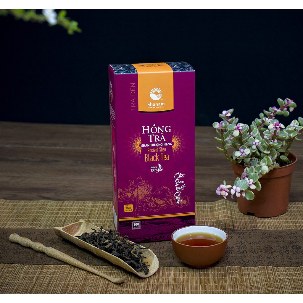 Hồng Trà Thượng Hạng - Trà Shan Tuyết Cổ Thụ Hộp 100G