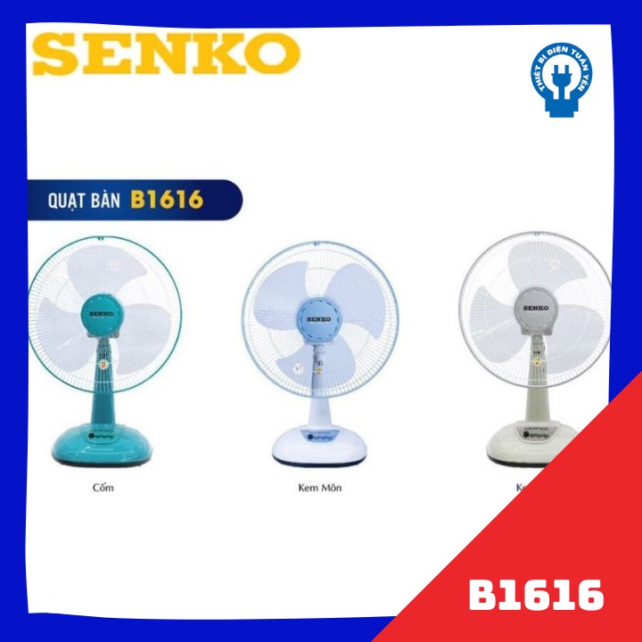 [Giao hỏa tốc 1H] Quạt bàn Senko B1216/B113 - Hàng Chính Hãng- Bảo Hành 2 năm