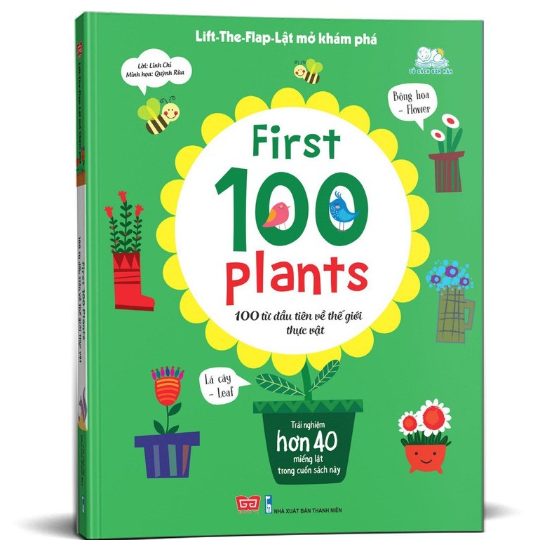 Sách Đinh Tị - Lift-The-Flap - First 100 Plants - 100 từ đầu tiên về thế giới thực vật
