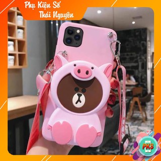 11 / 11 pro / 11pro max - ỐP LƯNG 3D TÚI VÍ HÌNH THÚ KÈM DÂY DÀNH CHO IPHONE 11 / 11 pro / 11pro max  - ỐP DẺO