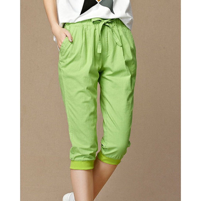 Quần Lửng Nữ Thắt Nơ Sắc Màu | BigBuy360 - bigbuy360.vn