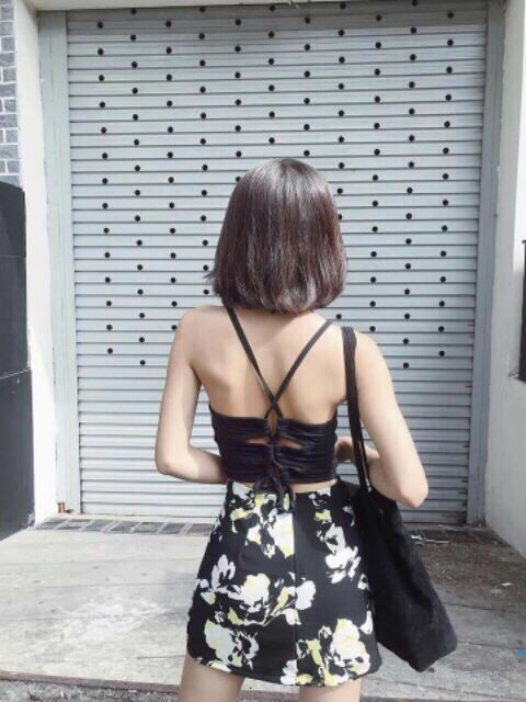 Áo Yếm Đan Dây Lưng Sexy - Chất Thun Cotton - AD13