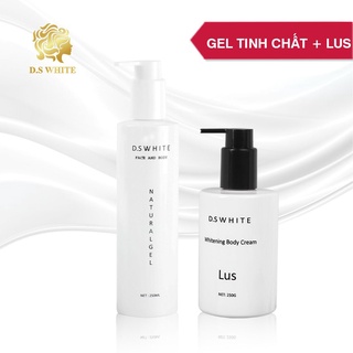 [COMBO]  Kem Dưỡng Trắng Da Body LUS + Tinh Chất Tắm Trắng Khô Dưỡng Trắng, Kích Trắng Bật Tone Hàng Chuẩn Spa