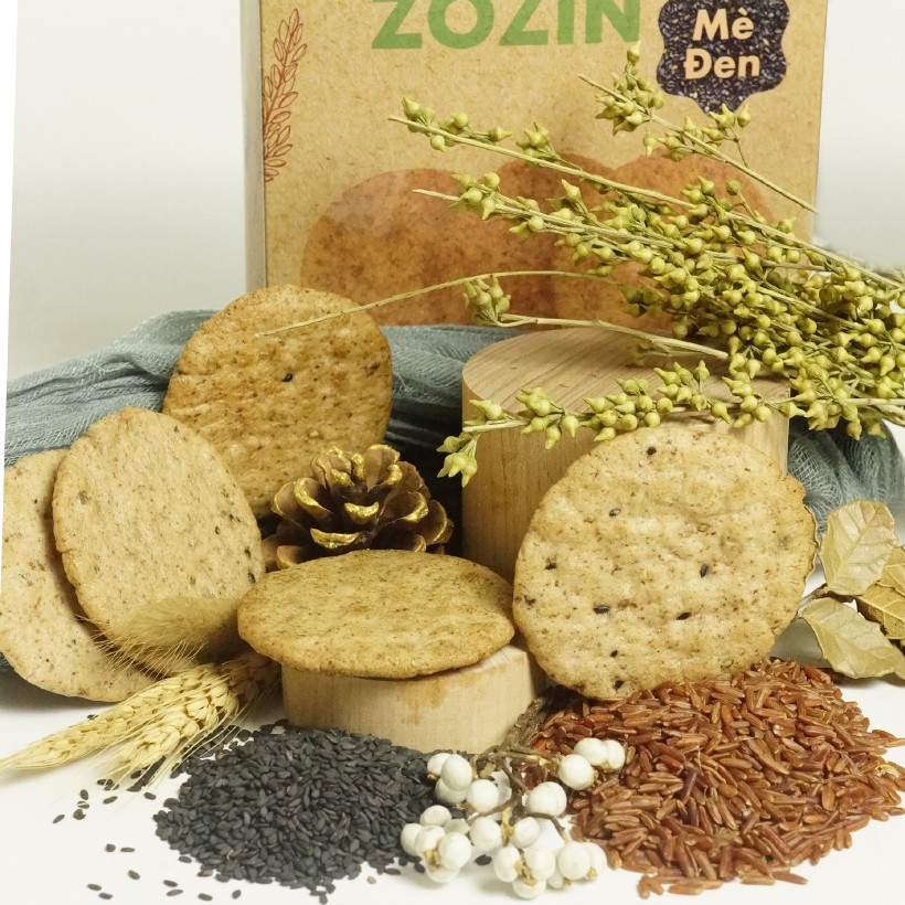 Bánh gạo lứt Ohsawa Zozin (125g) - Ăn kiêng, Giảm cân, Thực dưỡng, Eat clean (có 3 vị: Nguyên chất, Mè đen, Rong biển)