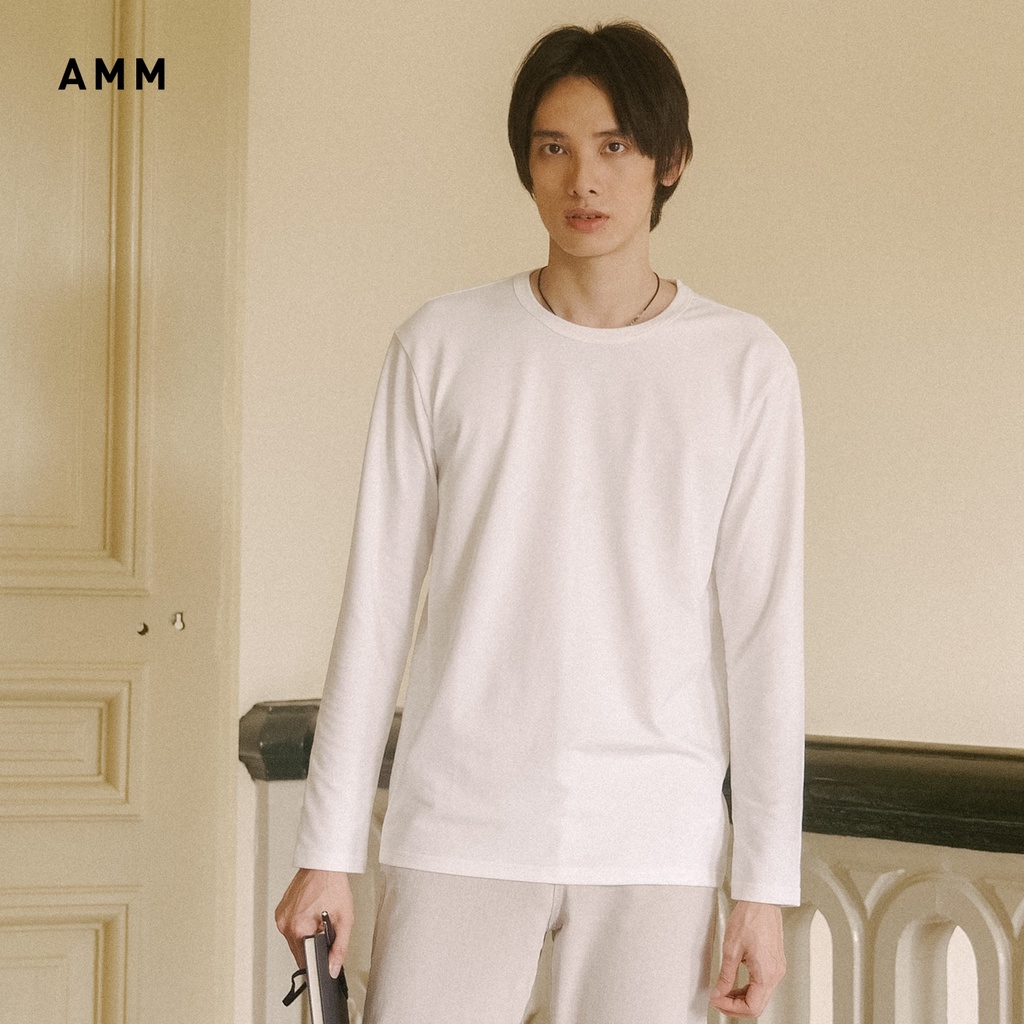 AMM Áo Thun Nam Dài Tay Cổ Tròn
