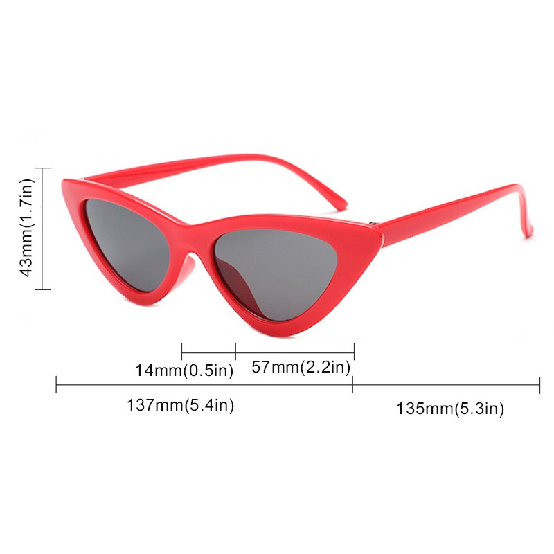 Kính Mát Thời Trang Gọng Mắt Mèo Cá Tính