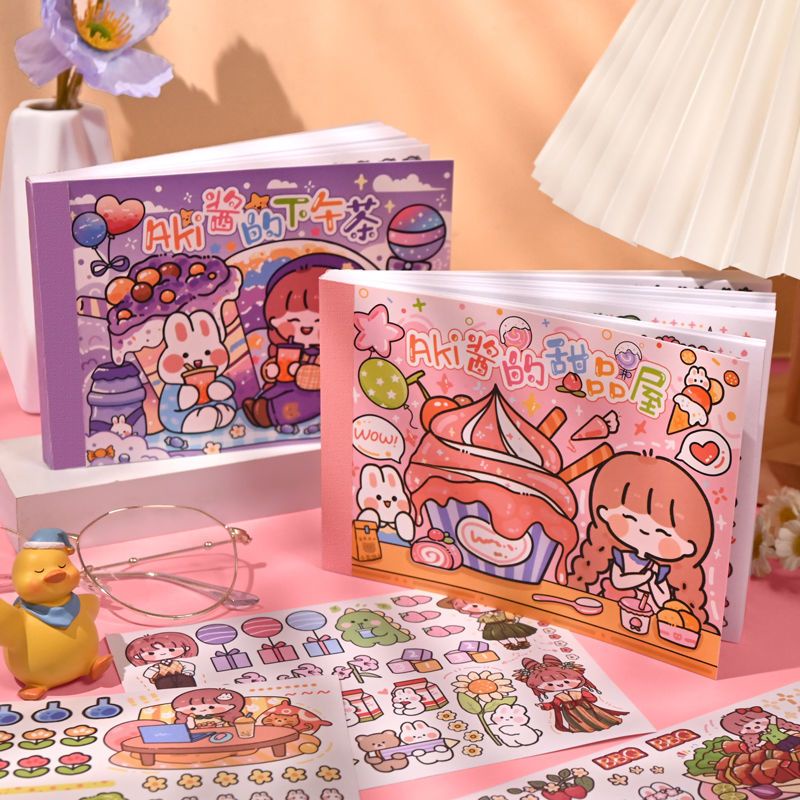 Sticker Cute 50 PCS Sitker Trang Trí Sổ Tay  Sticker Trang Trí Sổ Hình Dán Trẻ Em  Sổ Sticker