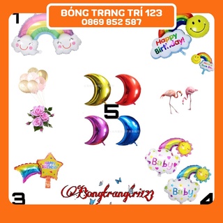 (Phụ Kiện) Bóng Trang Trí Cầu Vồng Và TRĂNG