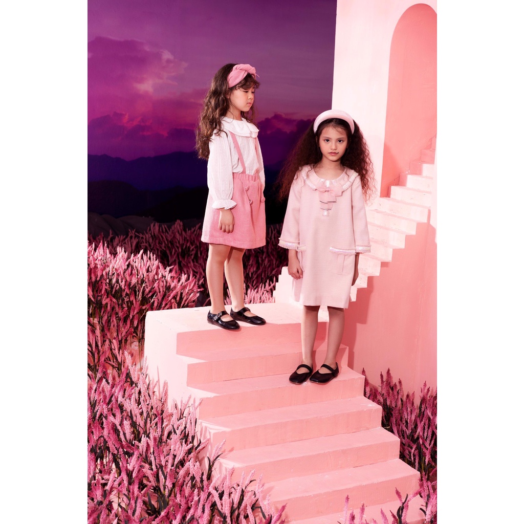 Chân Váy Tweed Hồng Jookyli MSP31G0341