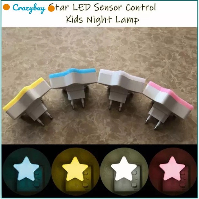 Cr Đèn Ngủ Led Cảm Ứng Hình Ngôi Sao Mini Cho Phòng Ngủ Của Bé