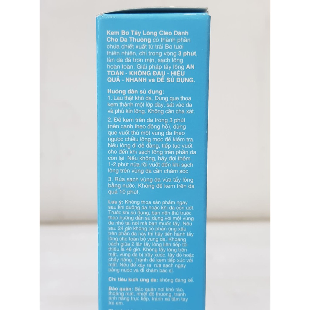 Kem Bơ Tẩy Lông CLEO 50g