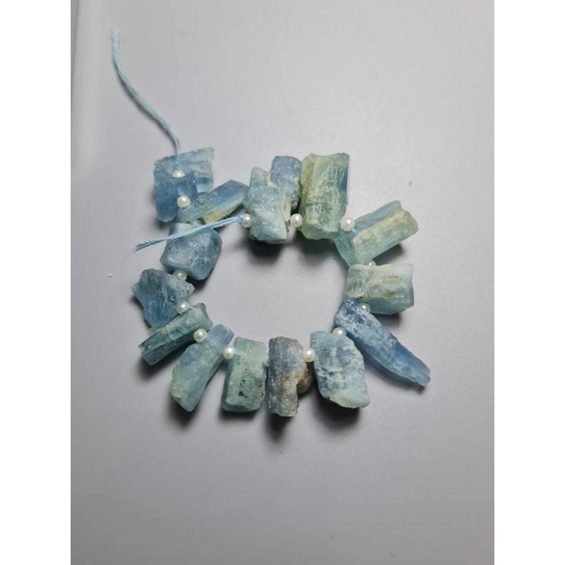 Dây chuyền handmade tinh thể Aquamarine