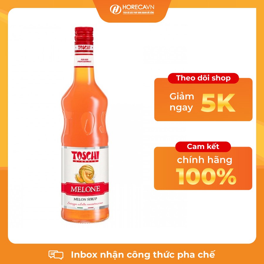 Siro Toschi Dưa Lưới 1000ml - Toschi Melon Syrup 1000ml - KHUYẾN MẠI SỐC