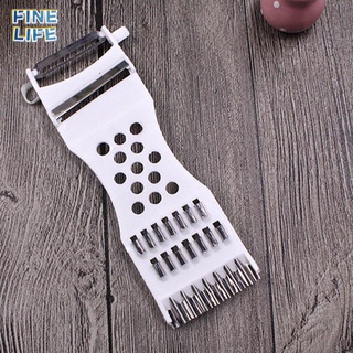 [12.24]PP+ Stainless Steel Large Multi-Functional Vegetable Cutter Five-in-One Peeler