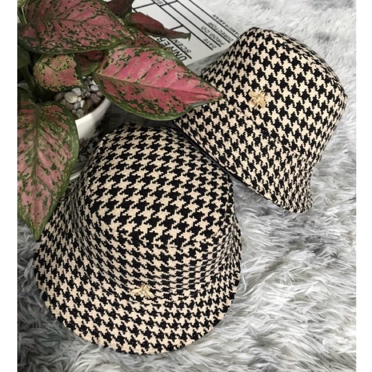 Nón bucket nam nữ, bo cụp Vải Dạ Sấm Sét- Mũ tai bèo vành unisex
