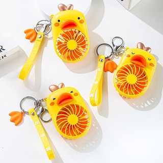 Quạt móc khoá vịt mini