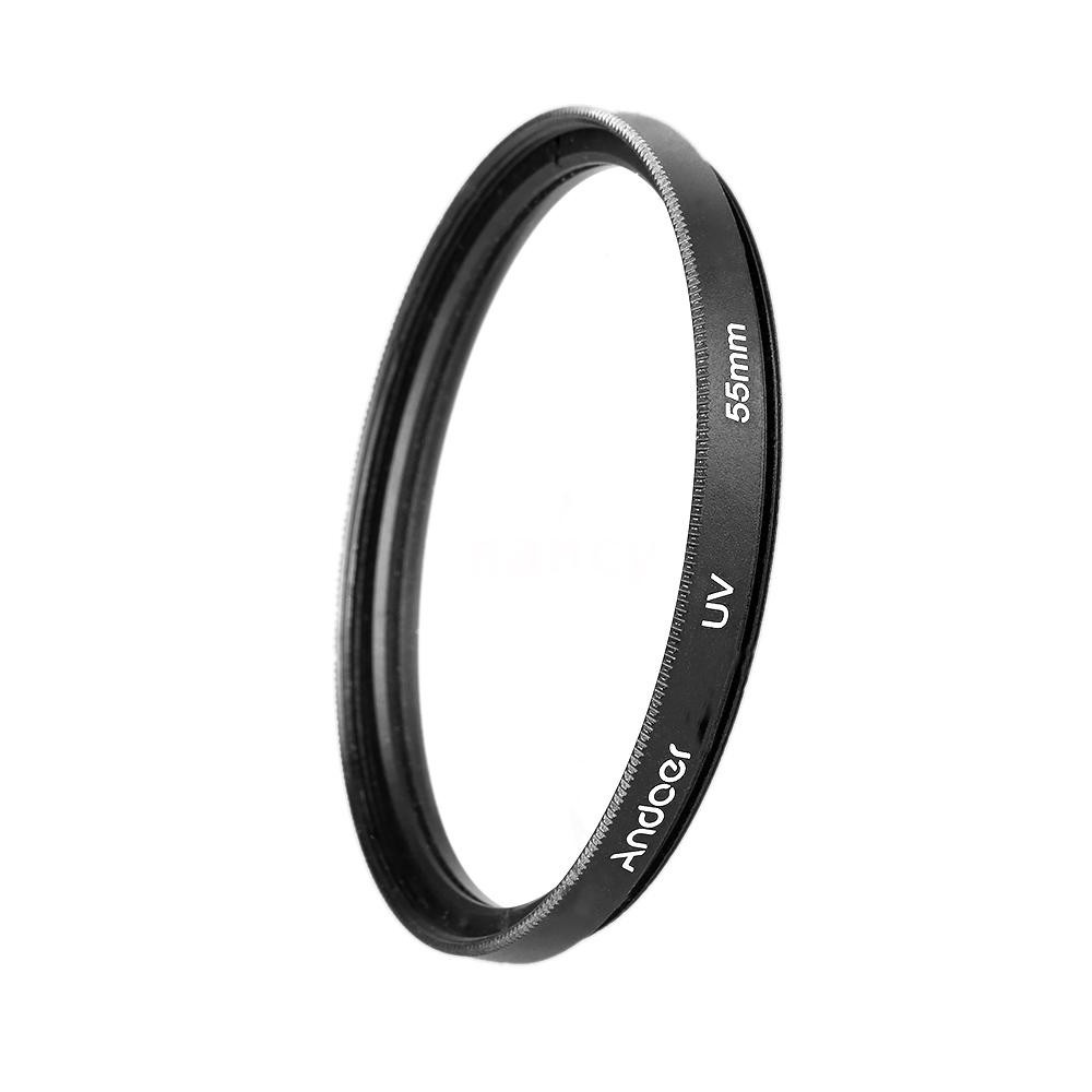 Bộ kính lọc hiệu ứng máy ảnh Andoer 55mm UV+CPL kèm phụ kiện