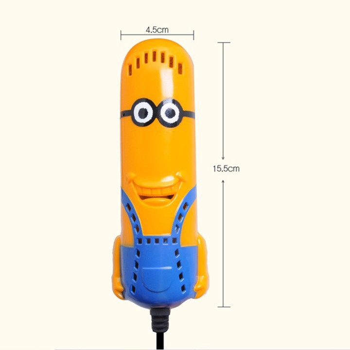 Máy sấy giày minion giúp làm khô,khử mùi hôi,diệt khuẩn tiện dụng