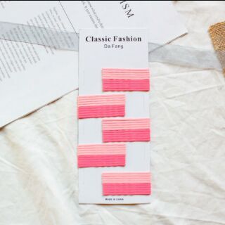 bộ 50 kẹp tóc- ghim tóc màu hồng và hồng pastel