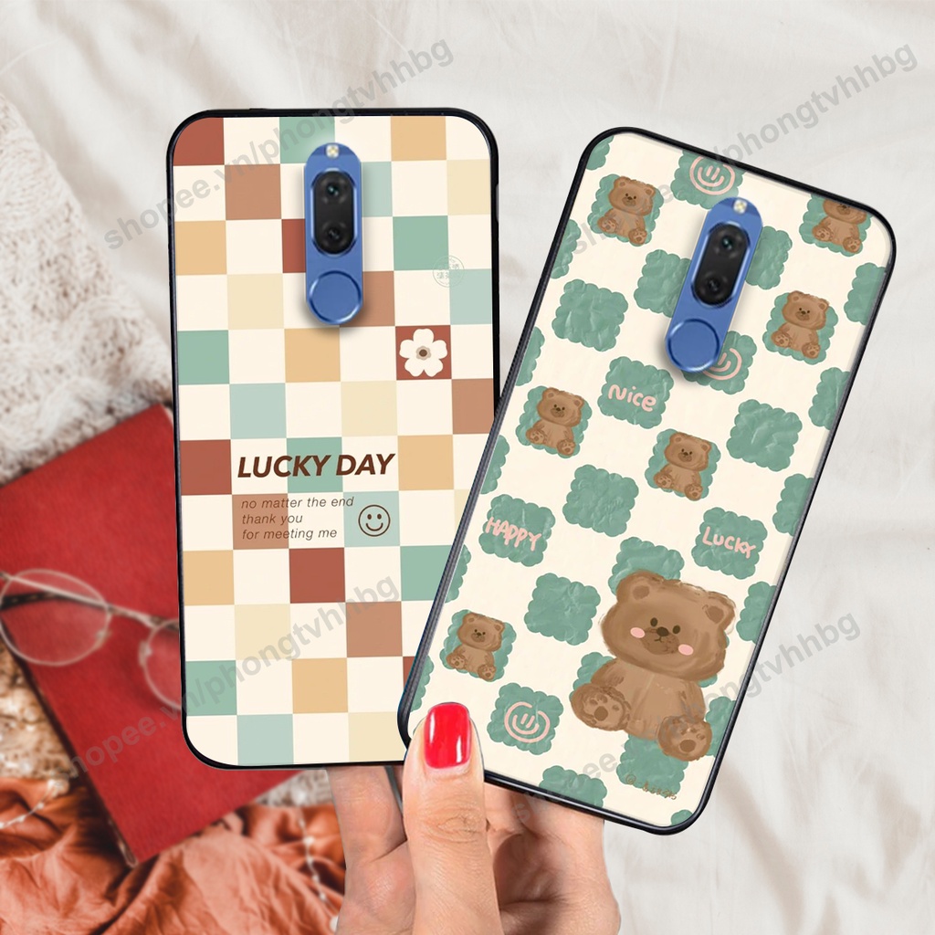 Ốp lưng Huawei Nova 2i trái tim gấu thể thao , smile mặt cười cực cute