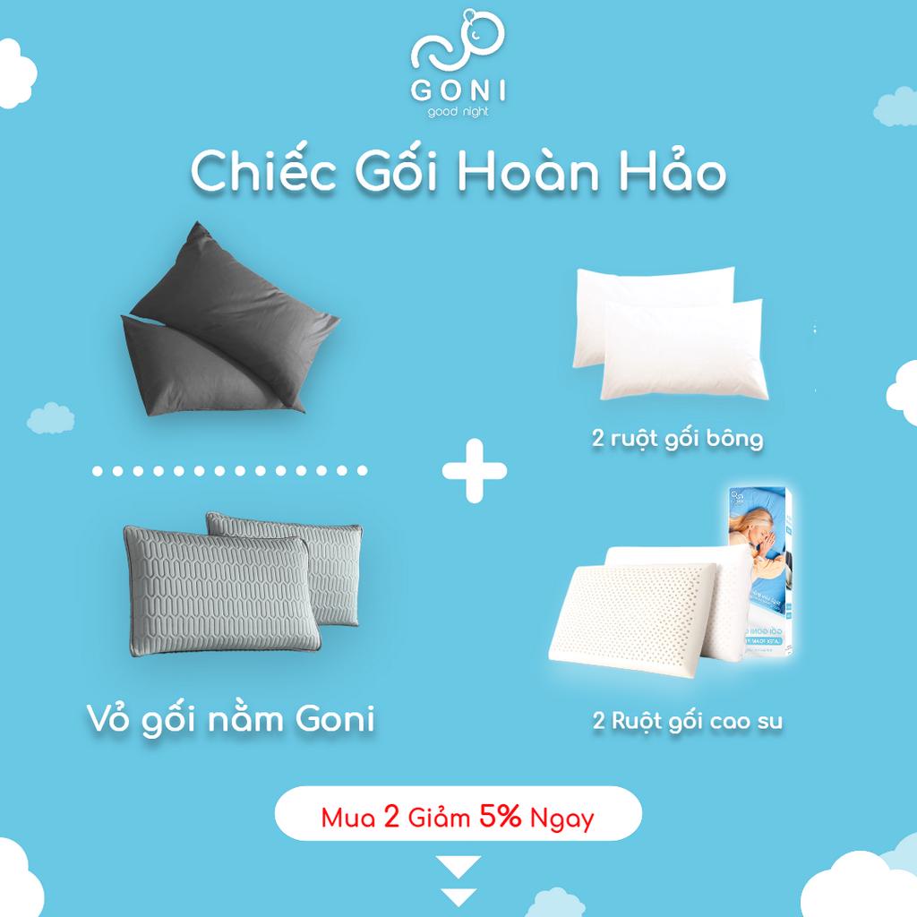 Vỏ Gối Nằm Goni , Áo Gối Nằm Đủ Màu, Kích thước 50 x 70cm