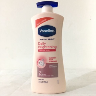 Dưỡng Thể Trắng Da Vaseline - Chai hồng -725ml