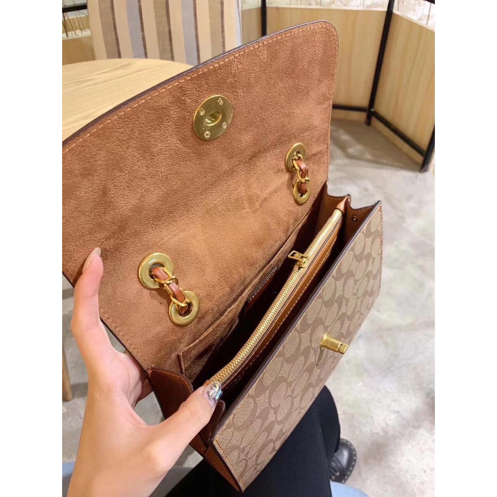 túi coach hoa trà hàng xuất xịn