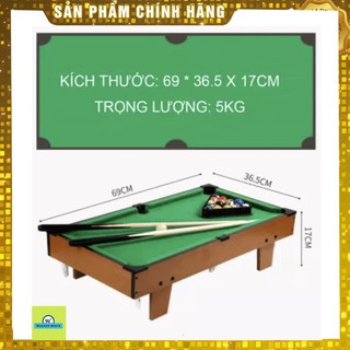 Đồ chơi bàn Bi-A bằng gỗ 🌸FREESHIP🌸 Table Top Pool Table TTP-69 kích thước 70x40cm- Đồ chơi cho mọi lứa tuổi
