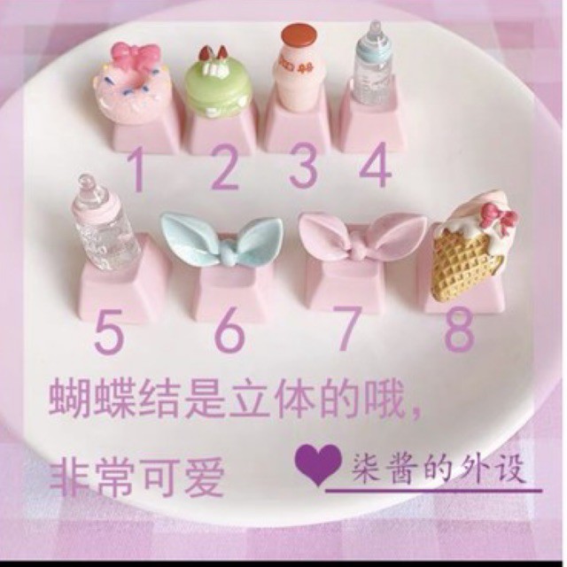 ✨🌈keycap hồng, keycap đồ ăn dành cho phím cơ🍰🍭 | WebRaoVat - webraovat.net.vn