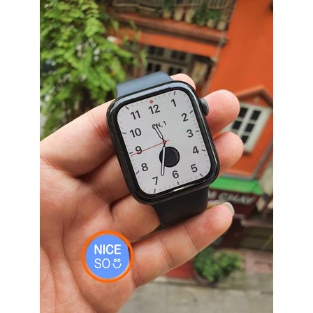 Miếng dán skin đồng hồ Apple watch màu đen bóng