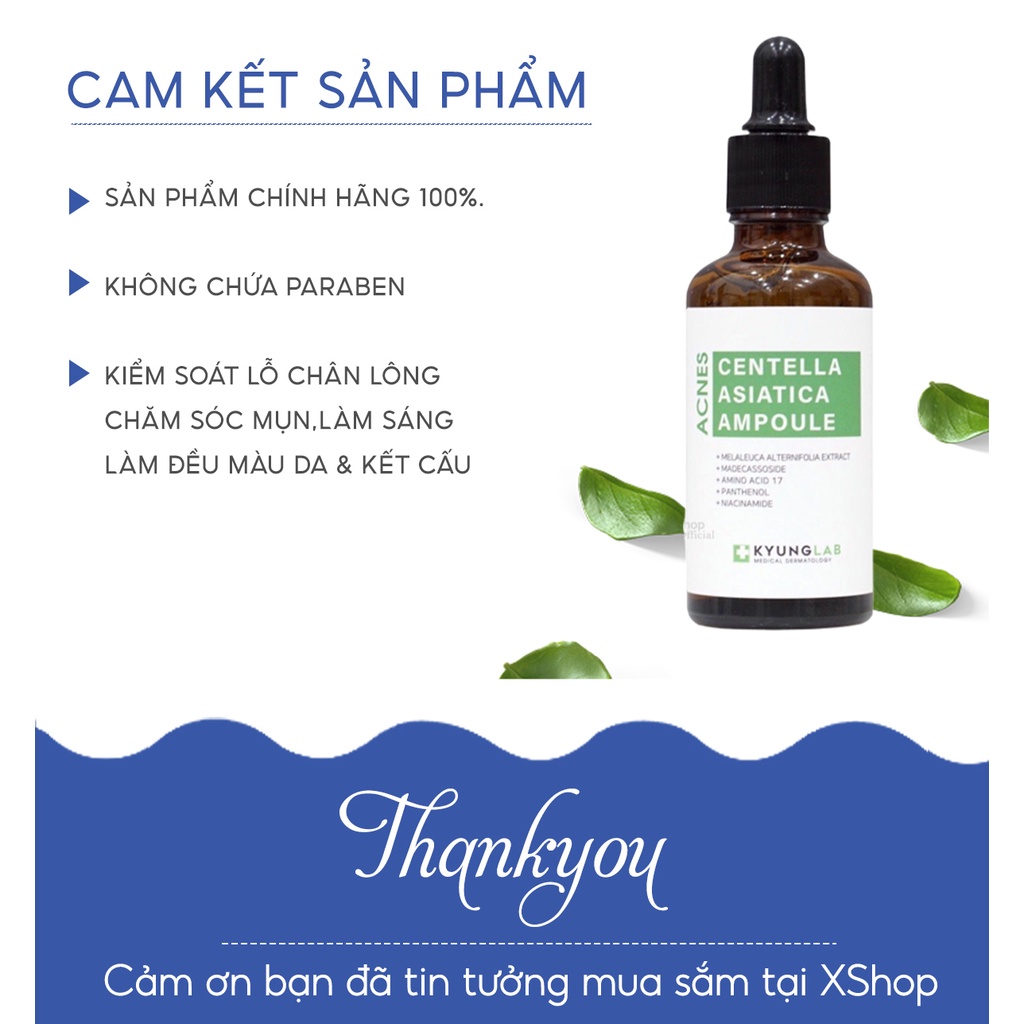 Tinh chất serum giảm mụn, ngừa mụn KyungLab Acnes Centella Asiatica Ampoule 50ML