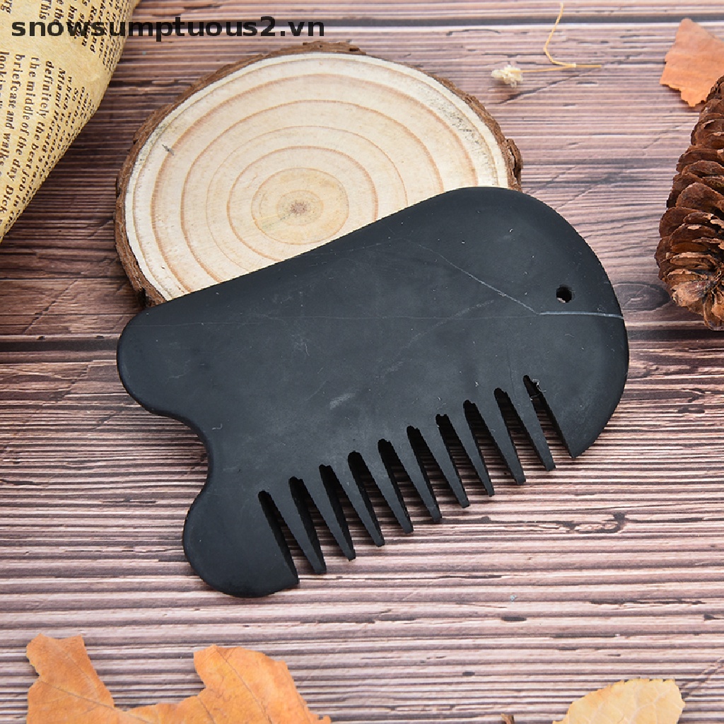 [Hàng mới về] Dụng cụ mát xa guasha đá bian kiểu lược thiết kế tiện lợi