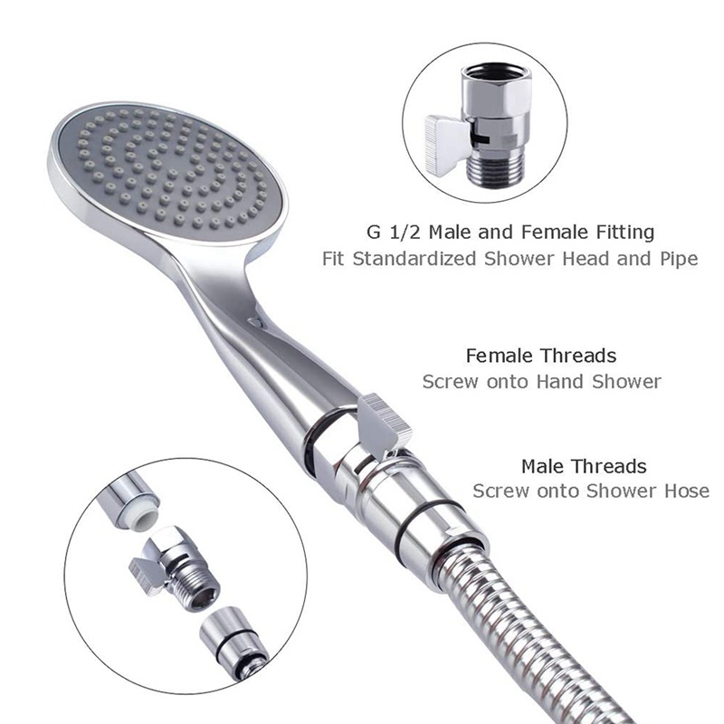 Van Điều Chỉnh Lưu Lượng Nước Bằng Đồng Thau Cho Đầu Vòi Hoa Sen Cầm Tay