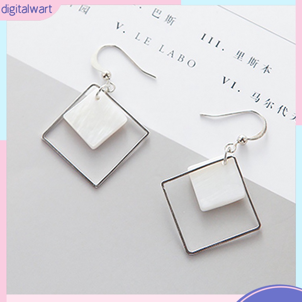Cặp khuyên tai nữ thiết kế hình vuông sang trọng động đáo cá tính dành cho nữ