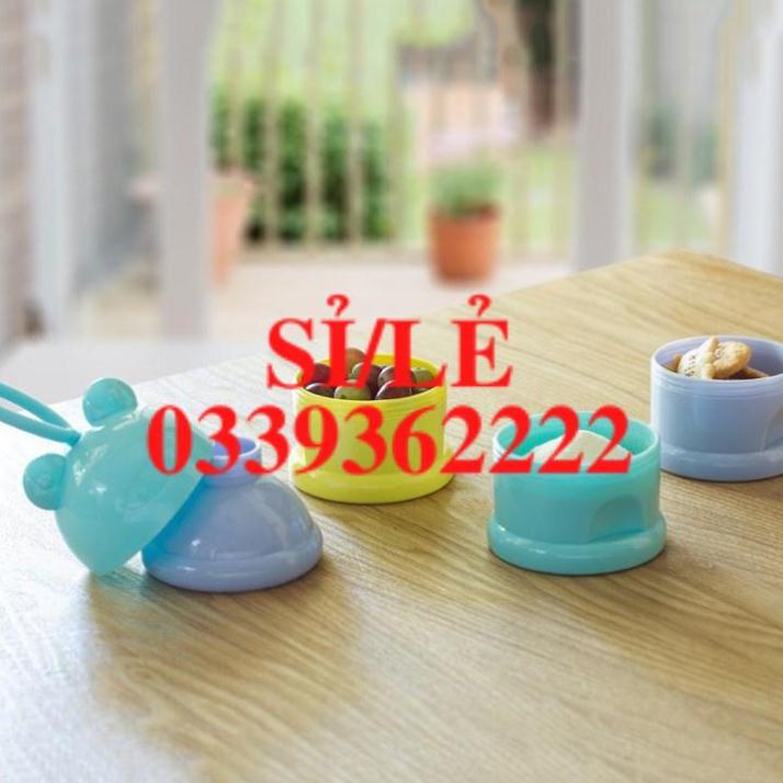 [ COCOLOVE ] Hộp chia sữa và đồ ăn 3 tầng có quai xách hình gấu  HAIANHSHOP