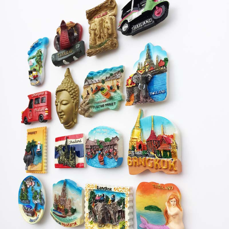Nam Châm Dán Tủ Lạnh Trang Trí Hình Du Lịch Bằng Nhựa resin