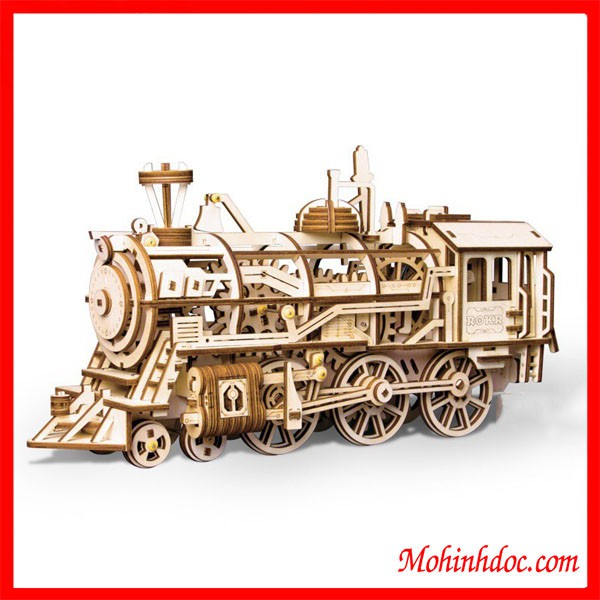 Mô hình Cơ động học Đầu Máy Xe Lửa - LK701 Locomotive Robotime