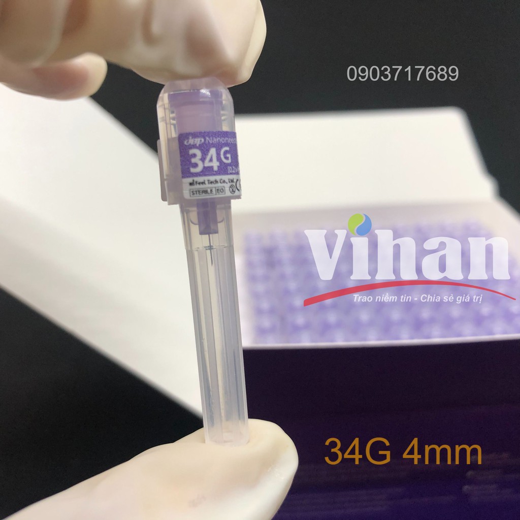 Kim JBP Nanoneeedle 34G4mm - Kim Tiêm Dưỡng Chất 34G4mm
