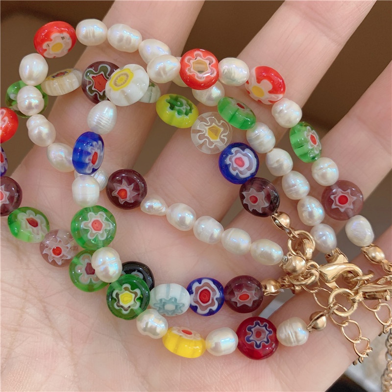Vòng Tay Hoa Cúc Nhiều Màu GD - Lắc Tay Nhựa Cúc Họa Mi Peacemisone