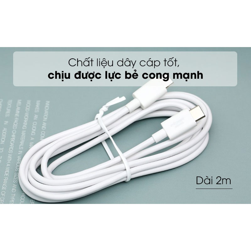 Cáp Type C - Type C 2m Mbest SMXU75 Trắng ( Like New )