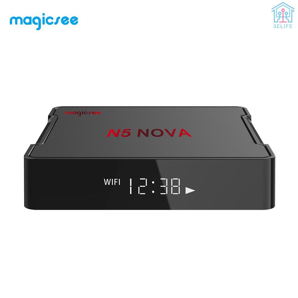 【E&amp;V】Magicsee N5 NOVA Smart Android 9.0 TV Box RK3318 Quad Core 64 Bit 4K 4GB / 64GB  2.4G &amp; 5G WiFi &amp; 100M LAN HD H.265 VP9 Decoding HD Media Player