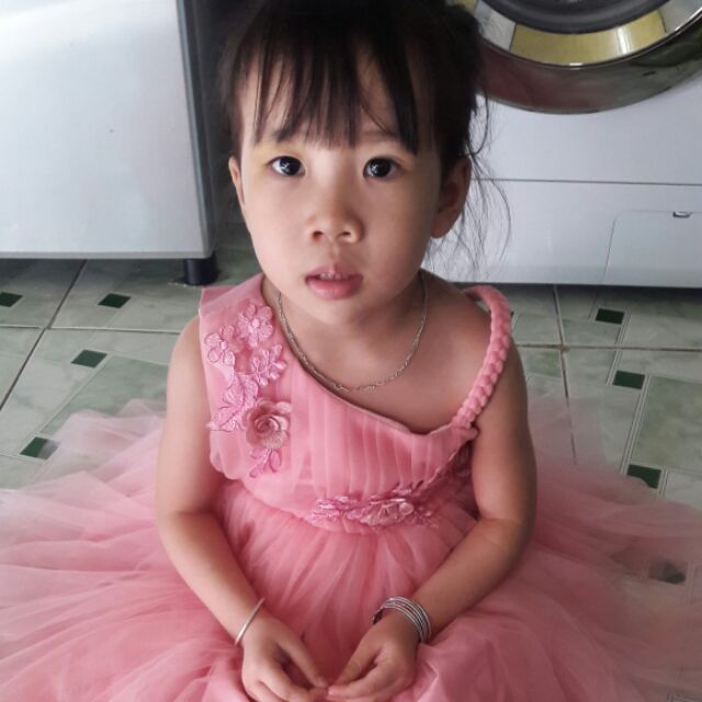 Đầm voan lưới cao cấp cho bé