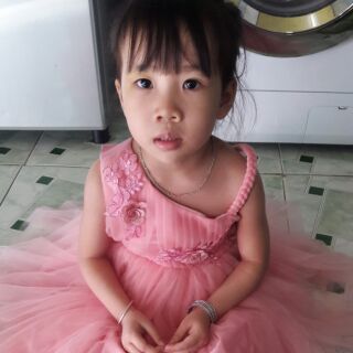 Đầm voan lưới cao cấp cho bé