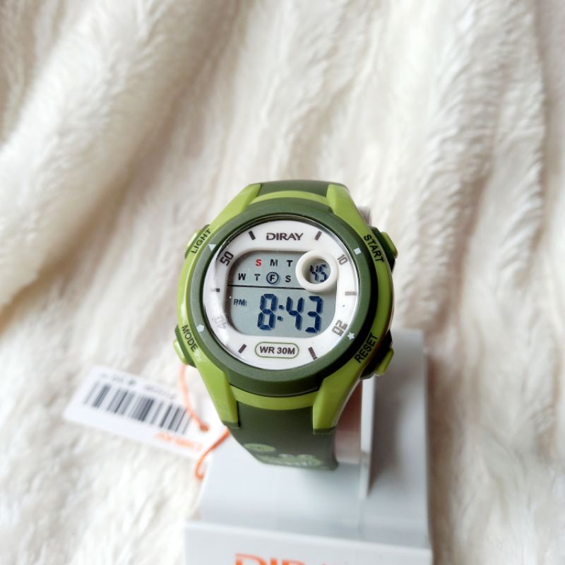 Đồng hồ điện tử trẻ em Diray có hình thú, dây silicon bền bỉ nhiều màu, hàng hãng có bảo hành
